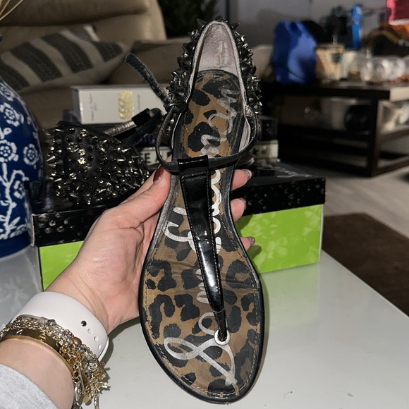 SAM EDELMAN | “Bellatrix” Embellished Spikes and Rhinestone Sandals | Size: 7.5 - Picture 3 of 7